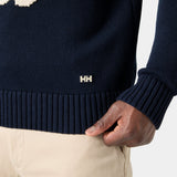 Helly Hansen Men's Crew Neck Knit Sweater - Navy Twin Sail