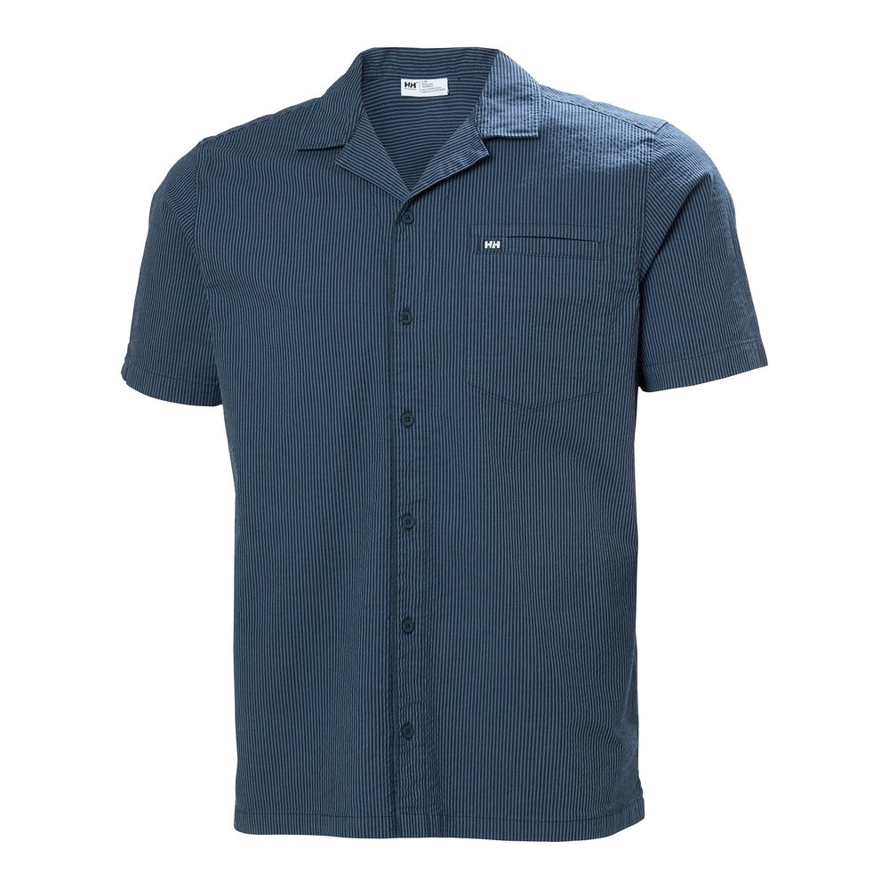 Helly Hansen Men's Seersucker SS Shirt - Navy