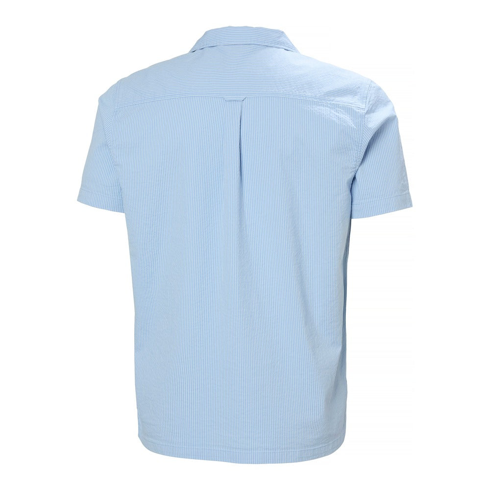 Helly Hansen Men's Seersucker SS Shirt - Bright Blue