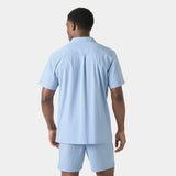 Helly Hansen Men's Seersucker SS Shirt - Bright Blue