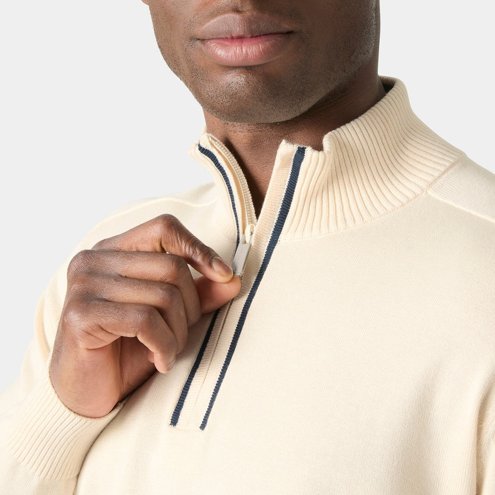 Helly Hansen Men's Skagen 1/2 Zip Knit Sweater - Cream