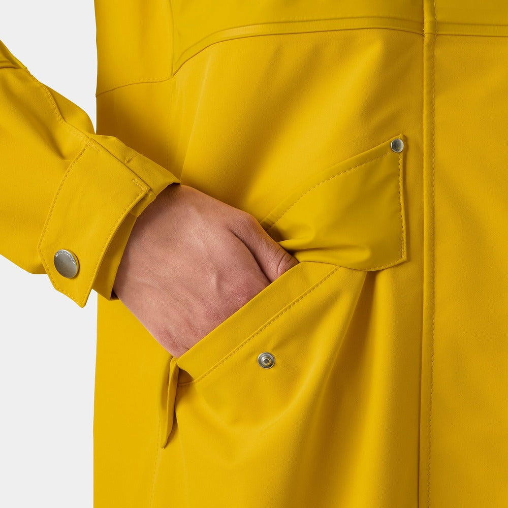 Helly Hansen Women's HH Seaborn Hybrid Rain Coat - Essential Yellow