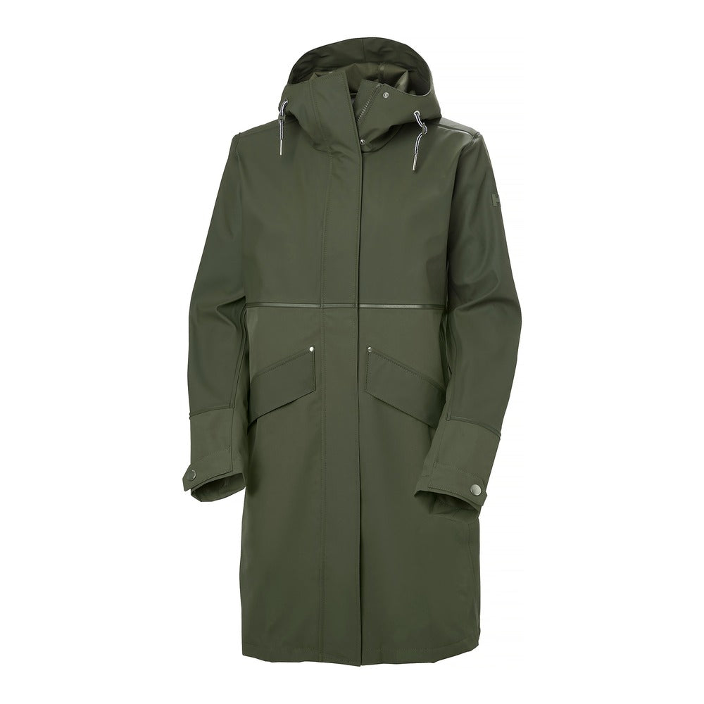 Helly Hansen Women's HH Seaborn Hybrid Rain Coat - Just Olive