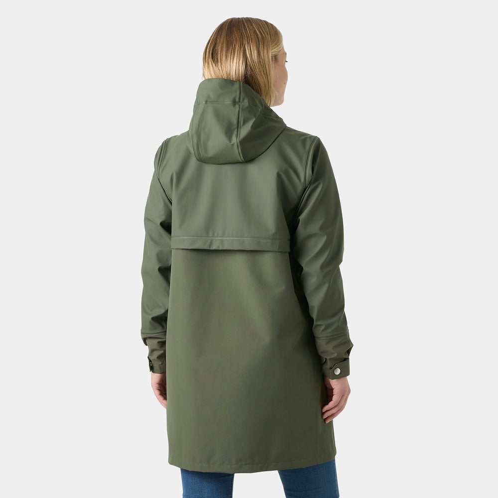 Helly Hansen Women's HH Seaborn Hybrid Rain Coat - Just Olive