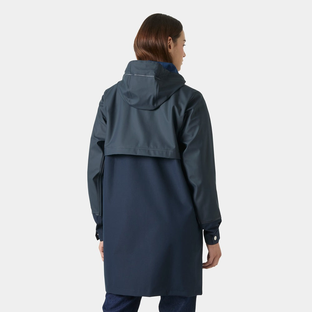 Helly Hansen Women's HH Seaborn Hybrid Rain Coat - Navy