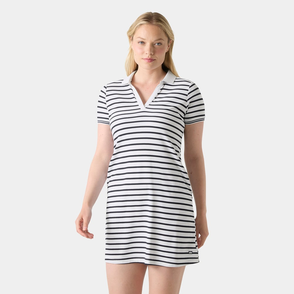 Helly Hansen Women's Luca Polo Dress - White / Navy Stripes