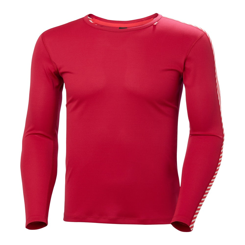 Helly Hansen Men's HH Lifa Stripe Crew LS - Red