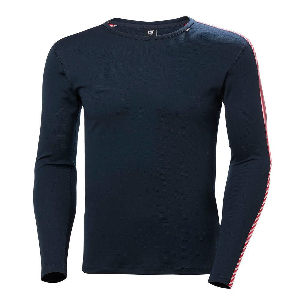 Helly Hansen Men's HH Lifa Stripe Crew LS - Navy
