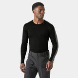 Helly Hansen Men's HH Lifa Stripe Crew LS - Black