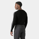 Helly Hansen Men's HH Lifa Stripe Crew LS - Black