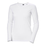 Helly Hansen Women's HH Lifa Stripe Crew LS - White