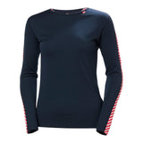 Helly Hansen Women's HH Lifa Stripe Crew LS - Navy