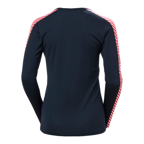 Helly Hansen Women's HH Lifa Stripe Crew LS - Navy
