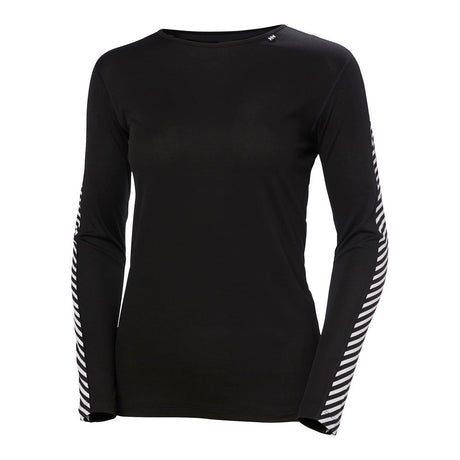 Helly Hansen LIFA Stripe Crew Long-sleeve Base Layer - Women (Black)