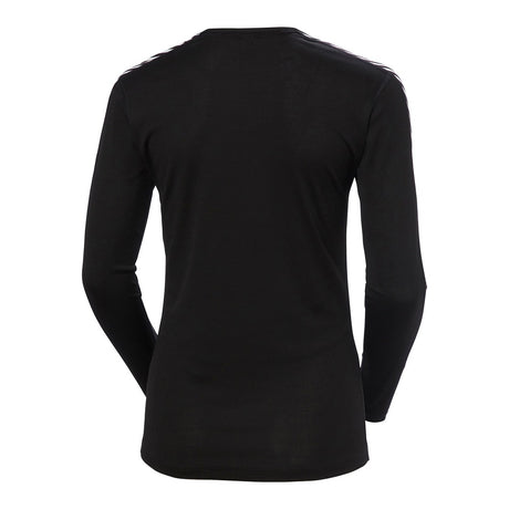 Helly Hansen Women's HH Lifa Stripe Crew LS - Black