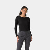 Helly Hansen Women's HH Lifa Stripe Crew LS - Black