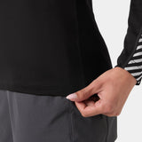 Helly Hansen Women's HH Lifa Stripe Crew LS - Black
