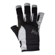 Helly Hansen Men's Durable Short Finger Sailing Gloves - Black