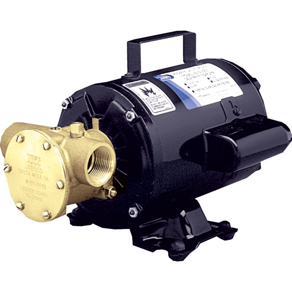 Jabsco Washdown Pump Open Drip Motor 3 GPM 115V – MAURIPRO
