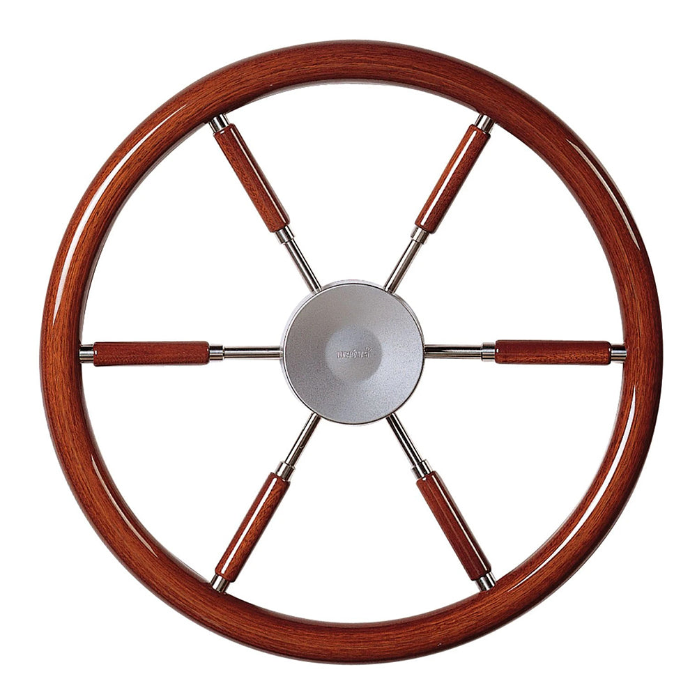Vetus Steering wheel with mahogany rim and spokes, type KWL45, Ø 450 mm