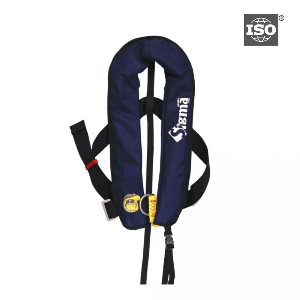 LALIZAS Sigma 170N Auto PFD Blue w/ D-Ring & Crotch Strap