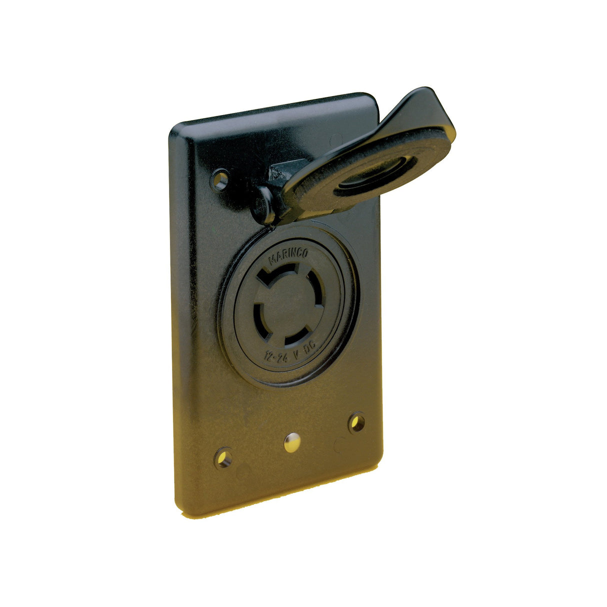 Marinco 2018BR-MB 12/24V Receptacle w/Flip Lid