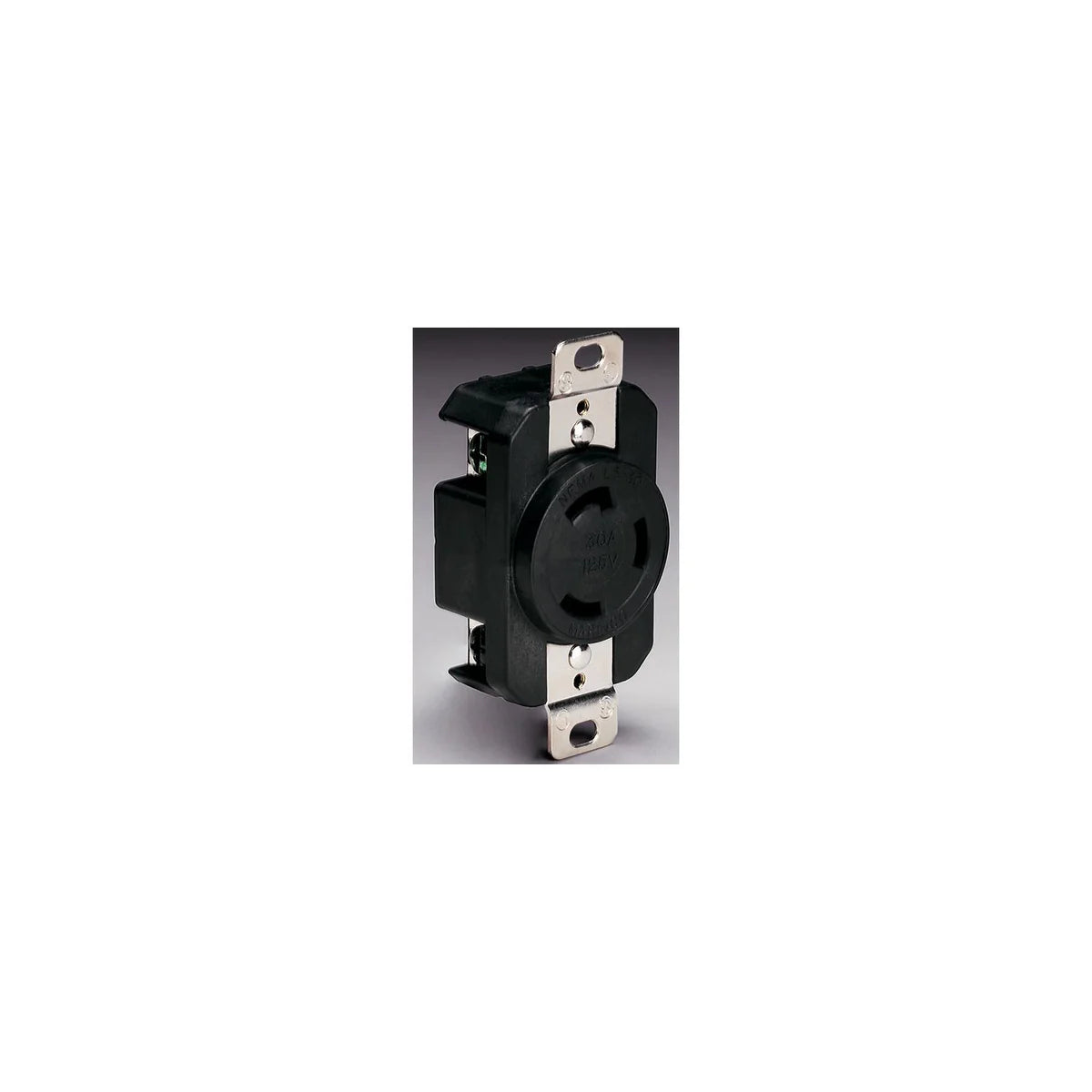 Marinco 305CRRB 125V 30Amp Locking Receptacle - Black