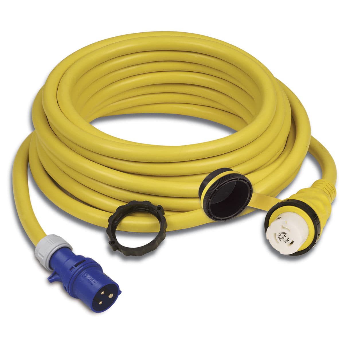 Marinco CS30-25 EEL 30A 125V Shore Power Cordset - 25' - Yellow