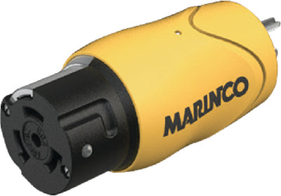Marinco Y504-2-504 EEL (2)50A-125/250V Female to (1)50A-125/250V Male "Y" Adapter - Yellow