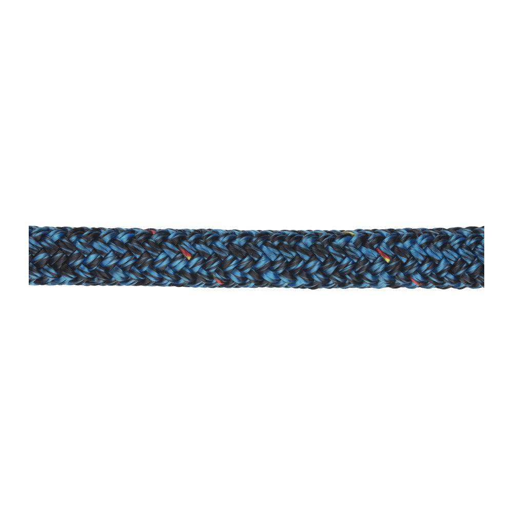 Spinnaker Sheet (Club Racing) - 6 mm (1/4"), 39 ft (11.9 m) w/shackle, by MAURIPRO Rigging Shop (SS-CL-6-39)