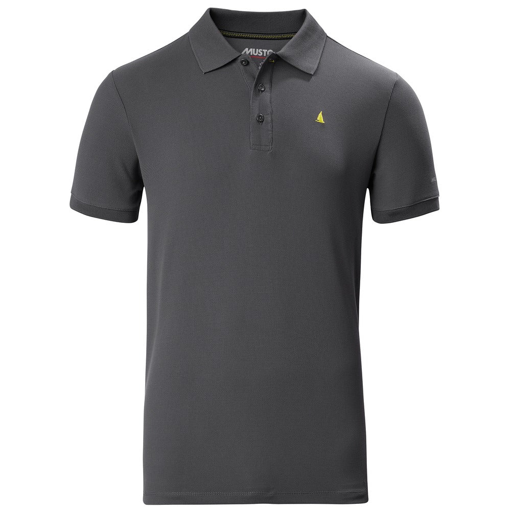 Musto Evolution Pro Lite Plain Short Sleeve Polo - Charcoal