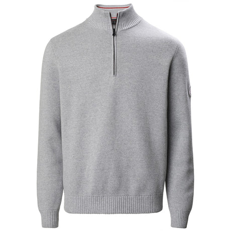 Musto Milano 1/2 Zip Neck Knit - Grey Marl