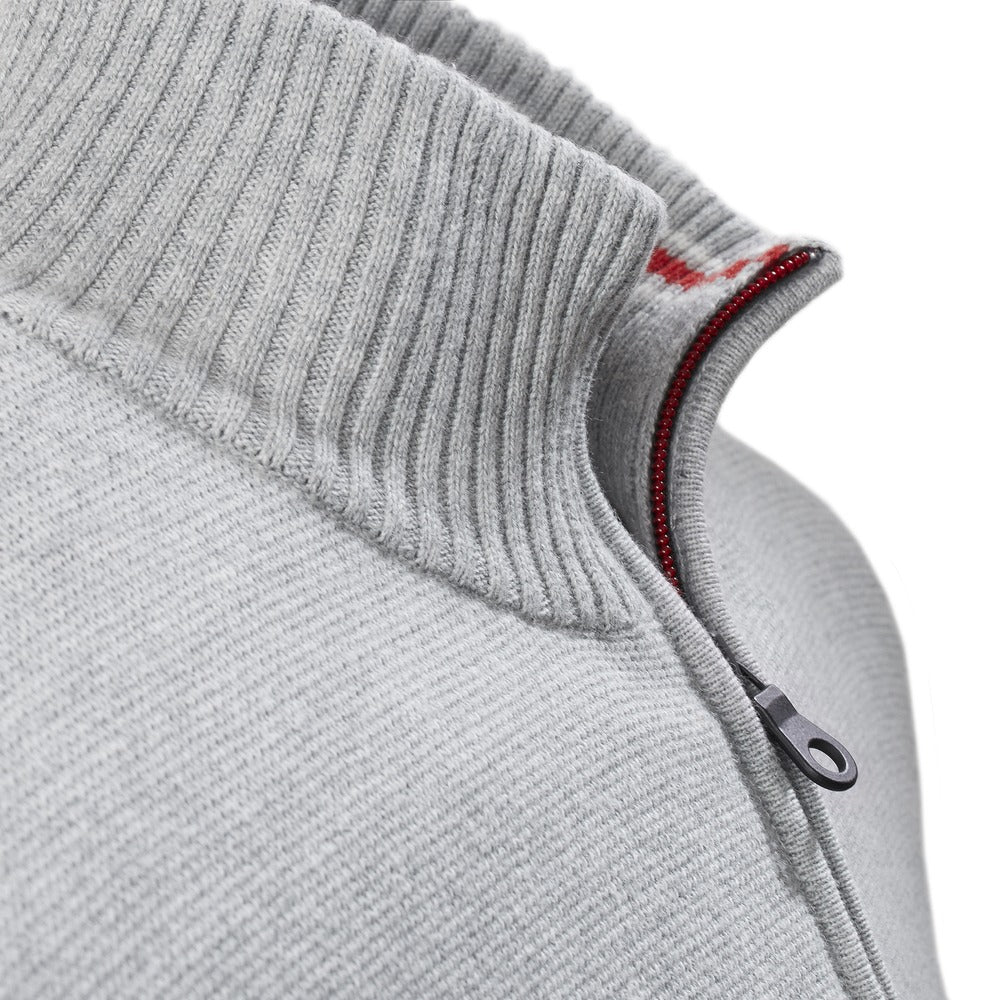 Musto Milano 1/2 Zip Neck Knit - Grey Marl
