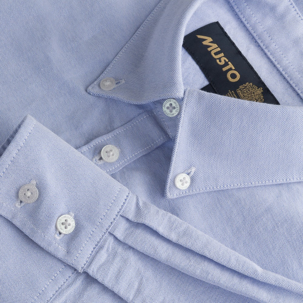 Musto Oxf Long Sleeve Shirt FW - Pale Blue