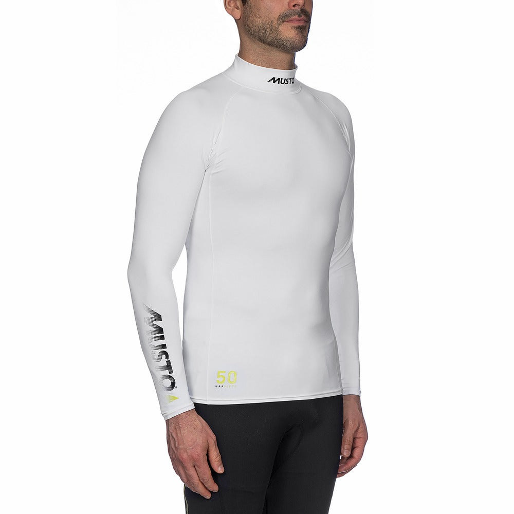 Musto Sunblock Long Sleeve Rash Gd - White
