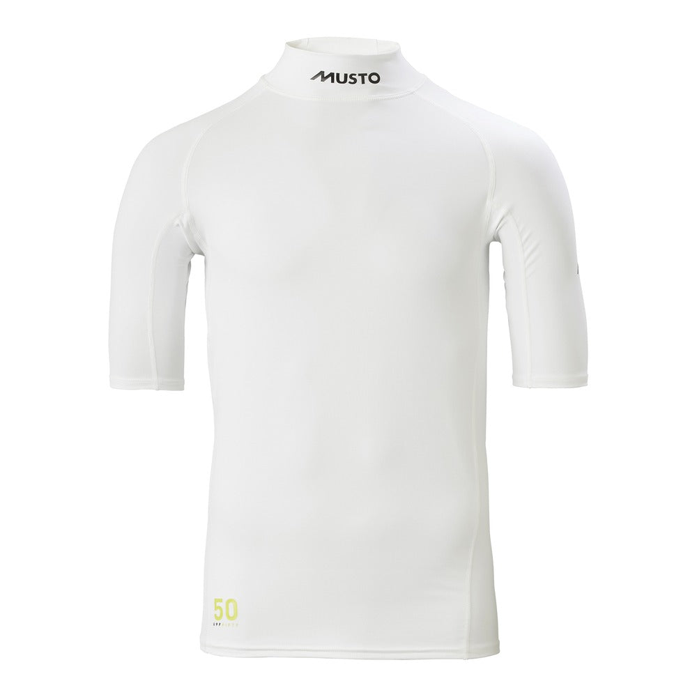 Musto Sunblock Short Sleeve Rash Gd - White