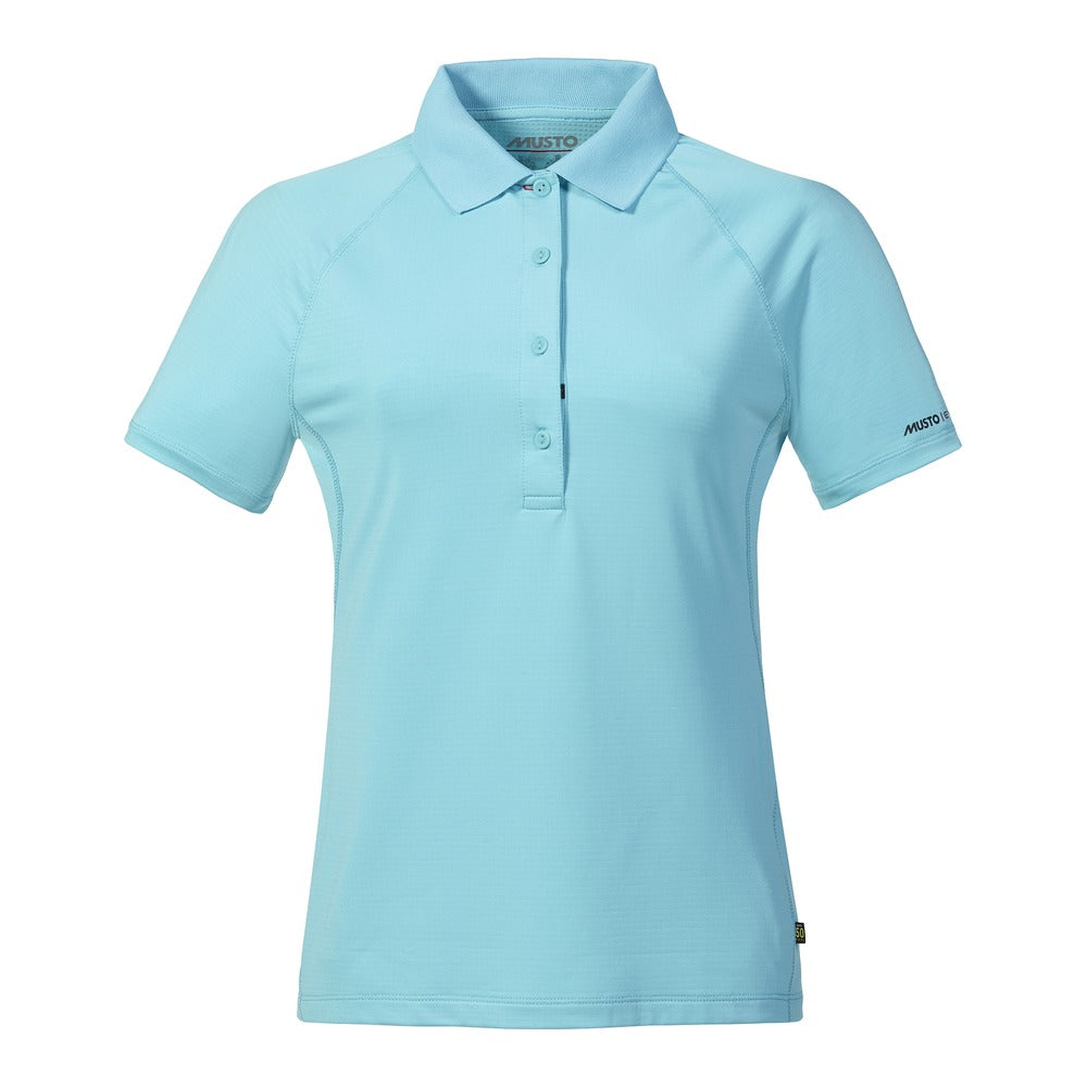 Musto Evolution Sunblock Short Sleeve Polo 2.0 FW - Blue Curacao