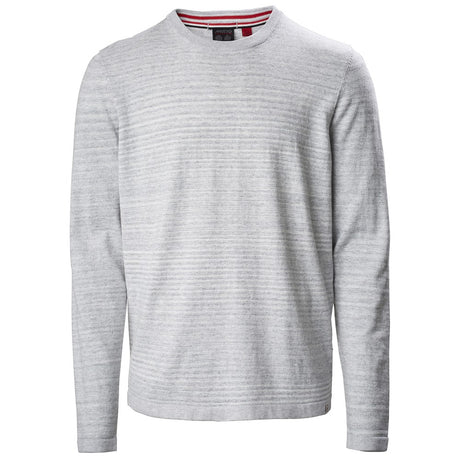 Musto Amalgam Crew Neck Knit - Grey Marl / White
