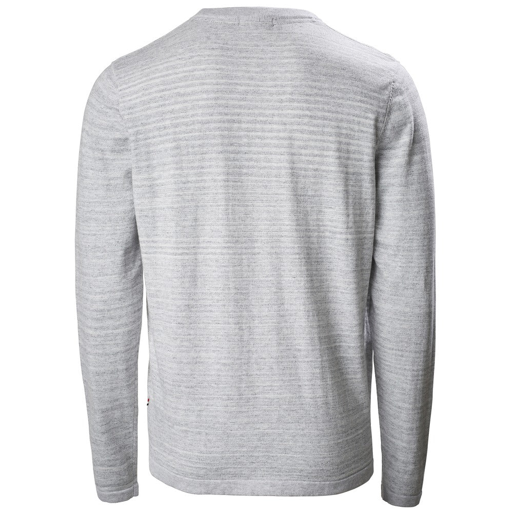 Musto Amalgam Crew Neck Knit - Grey Marl / White
