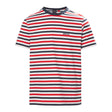 Musto Loire Stripe Short Sleeve Tee - True Navy / Deep Red