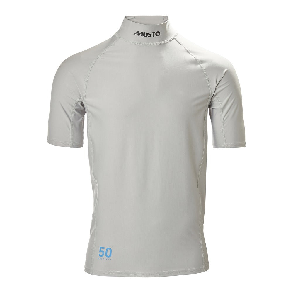 Musto Sunblock Dynamic Short Sleeve Top - Light Grey