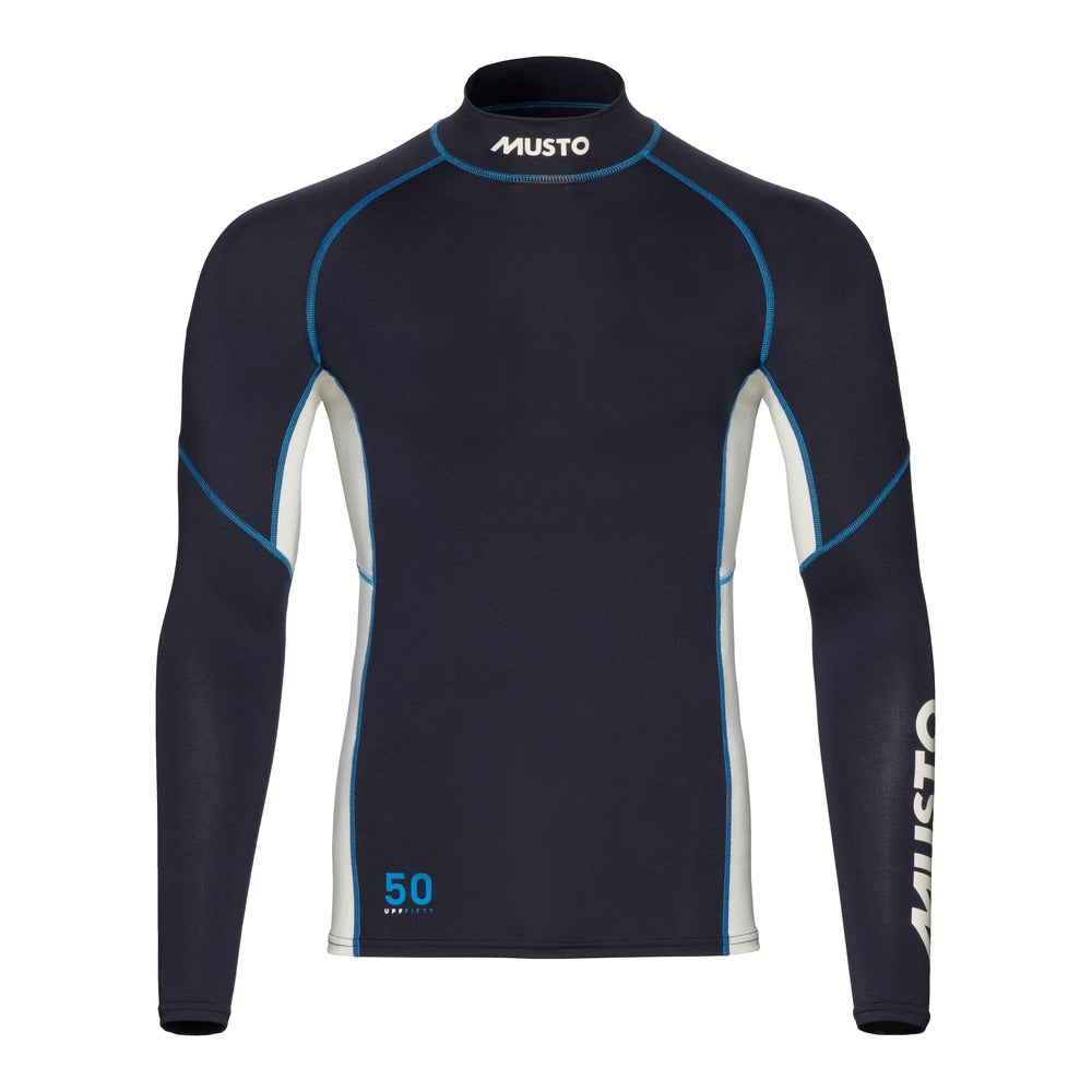 Musto Men's Champ Long Sleeve Rash Guard - Navy / White