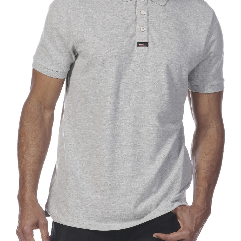 Musto Men's Essential Pique Polo - Grey Melange