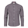 Musto Marina Long Sleeve Check Shirt - True Red