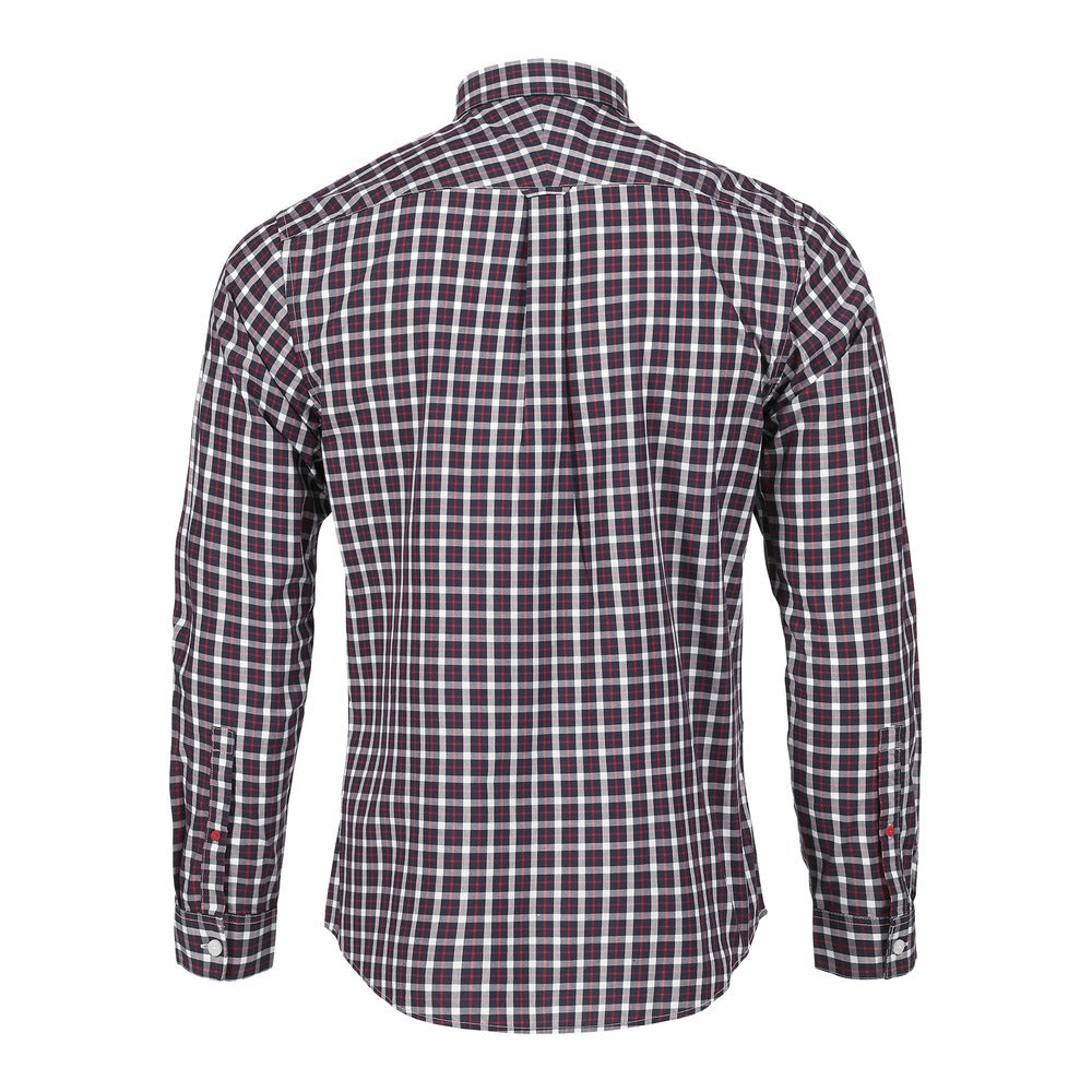 Musto Marina Long Sleeve Check Shirt - True Red