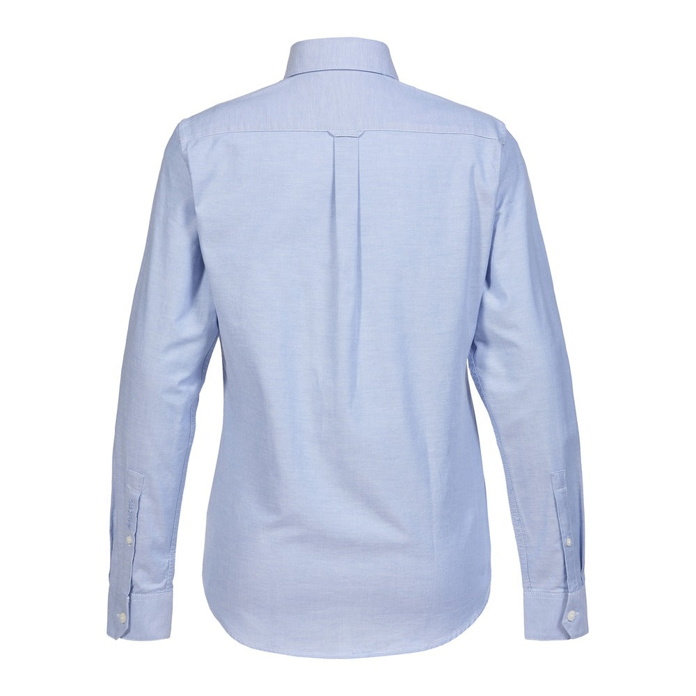 Musto Women's Essential Long Sleeve Oxford Shirt - Pale Blue