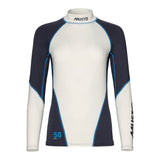 Musto Women's Champ Long Sleeve Rash Guard - White / Navy