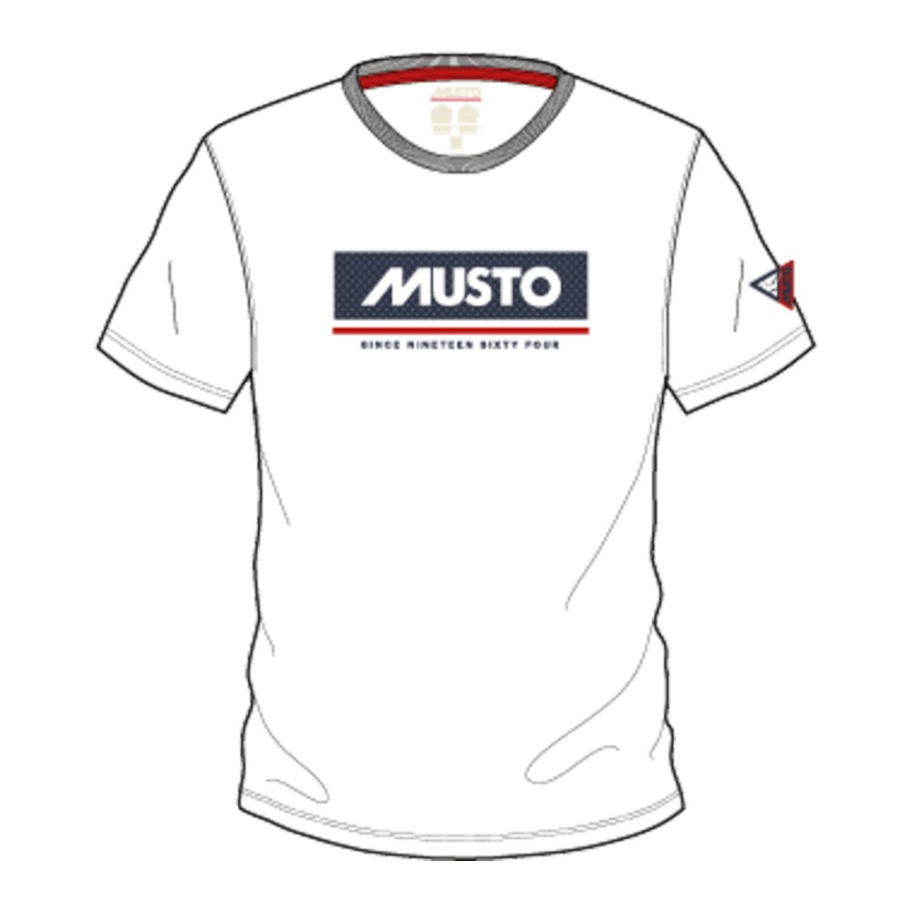 Musto Marina Musto Logo Tee - White