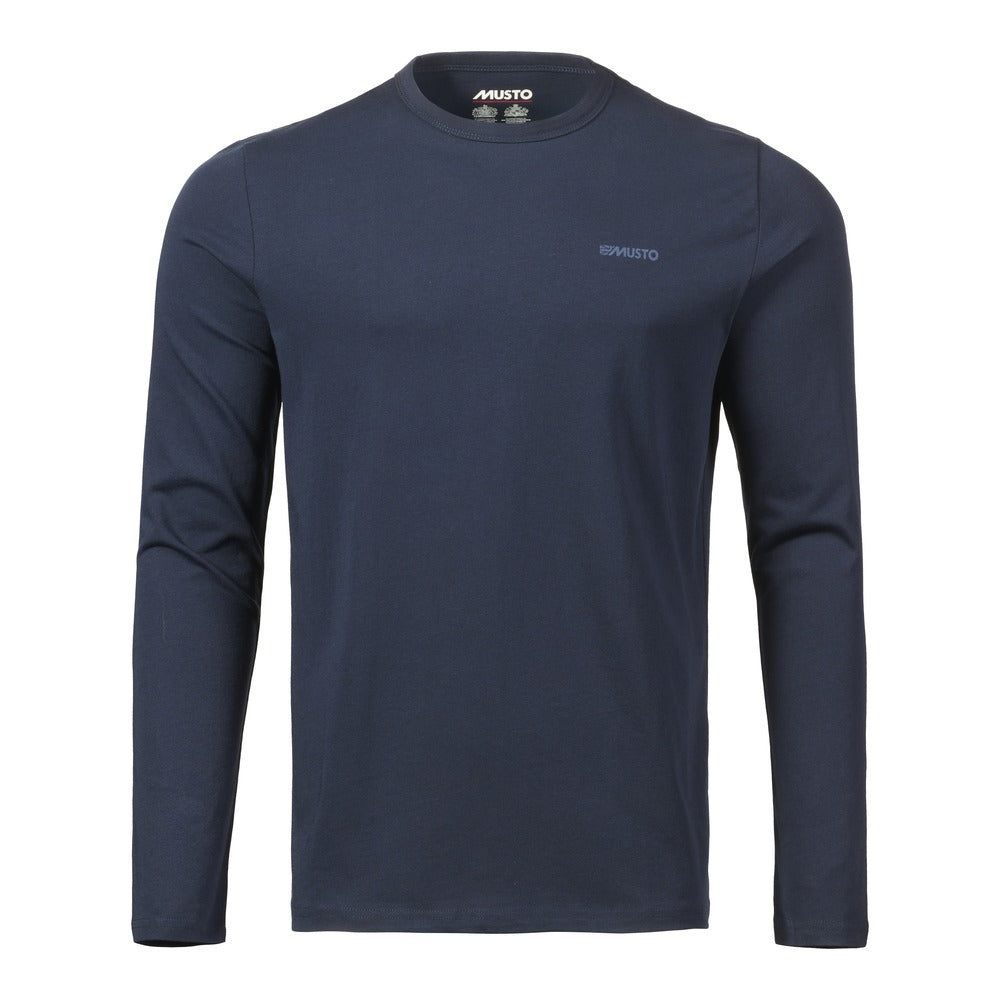 Musto Marina Long Sleeve Logo Tee - Navy