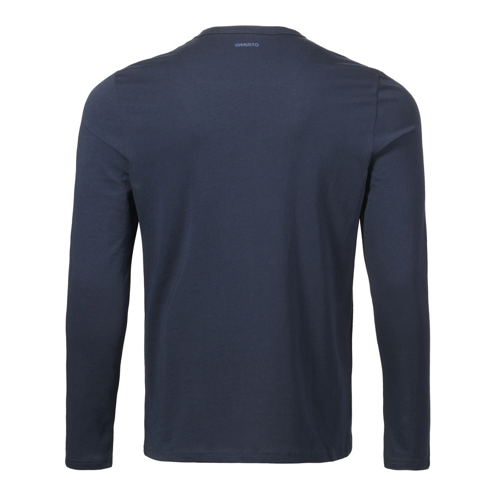 Musto Marina Long Sleeve Logo Tee - Navy